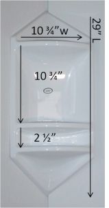 3 Acrylic Tier Shelf