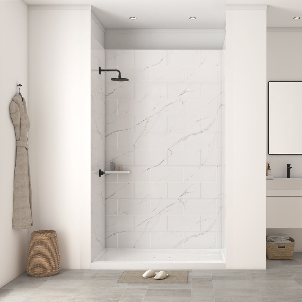 SMC Medium Tile Shower Walls with Matte Finish