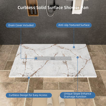 Curbless Shower Pan Center Drain