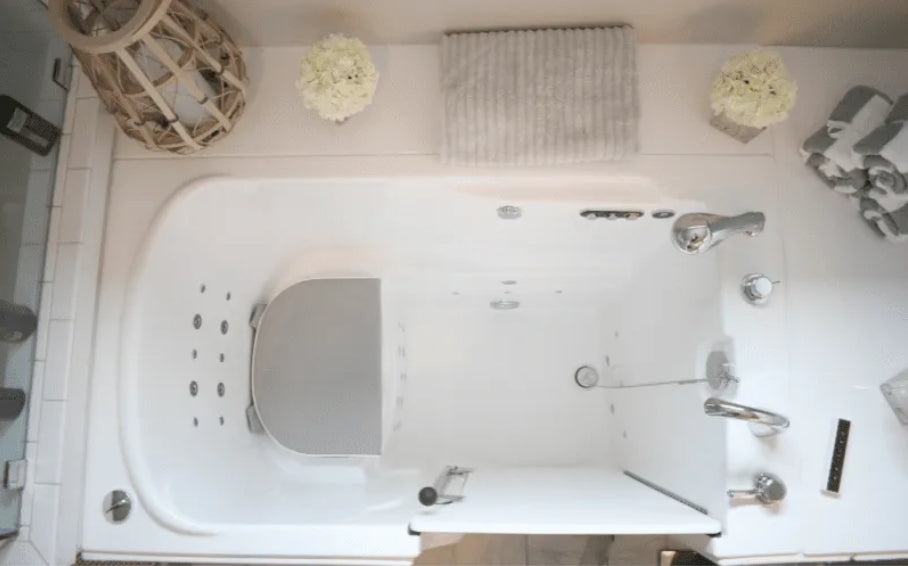 Low 2 inch 47" Walk-In Tub 30" x 47" x 36"