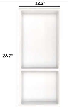 SMC Shower Niche 12.2" x 28.7" in White