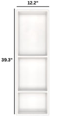 SMC Shower Niche 12.2" x 39.3" in White