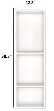 SMC Shower Niche 12.2" x 39.3" in White