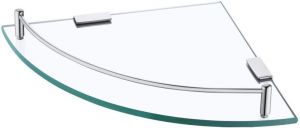 9.8" Glass Corner Shelf