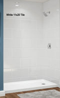 Acrylic Shower Wall Simulated Tile Systems 60" x 36" x 96"