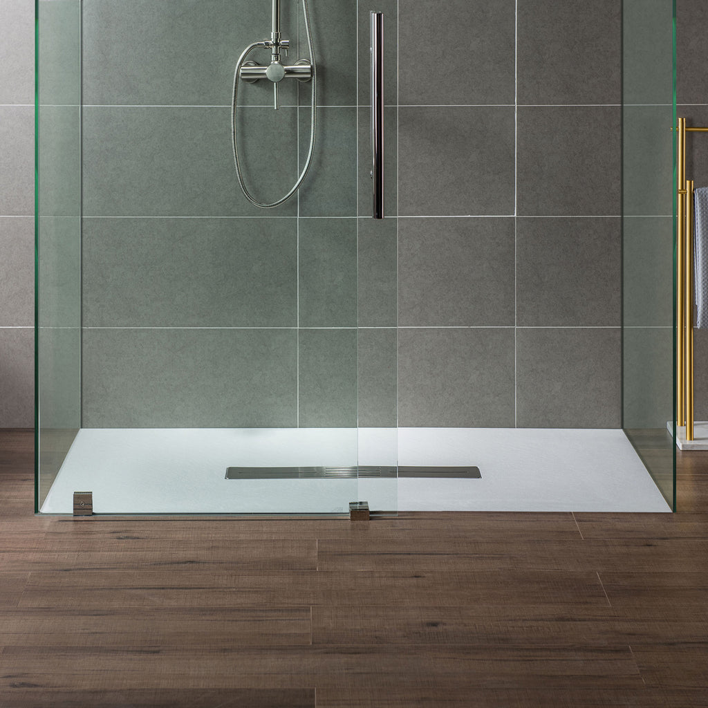Curbless Shower Pan Center Drain