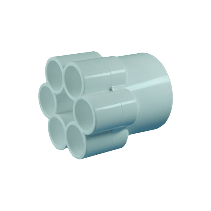 Water Manifold 6-Port [1.5″ Slip x 1/2″ Slip] (72056)