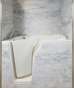 Avora Eco-Stone Walk in Tub Sophiscated Package Installed